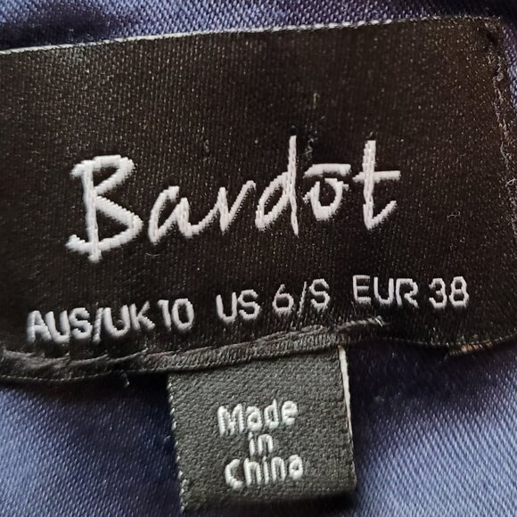 Bardot Sapphire Floral Midi Dress Size 6 - Picture 7 of 8